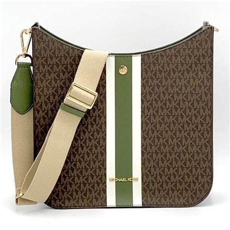 michael kors briley large messenger|Briley Large Logo Messenger Bag .